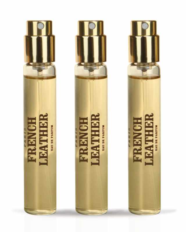 French Leather Travel Spray Refills, 3 x 0.3 oz./ 10 mL